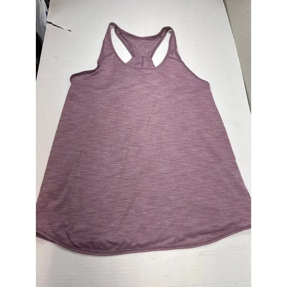 Lululemon Essential‎ Tank Heathered Dusty Mauve Racerback Size S Approximate